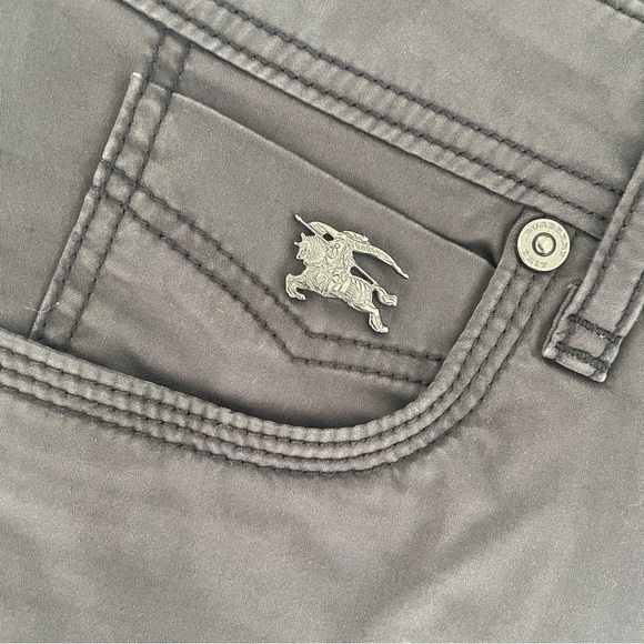 Burberry Bayswater Skinny Zip Pants, Dark Grey, Size 27 - Picture 5 of 10